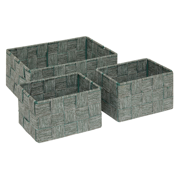 Καλάθια Αποθήκευσης (Σετ 3τμχ) F-V Lise Green 204907C