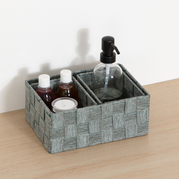 Καλάθια Αποθήκευσης (Σετ 3τμχ) F-V Lise Green 204907C