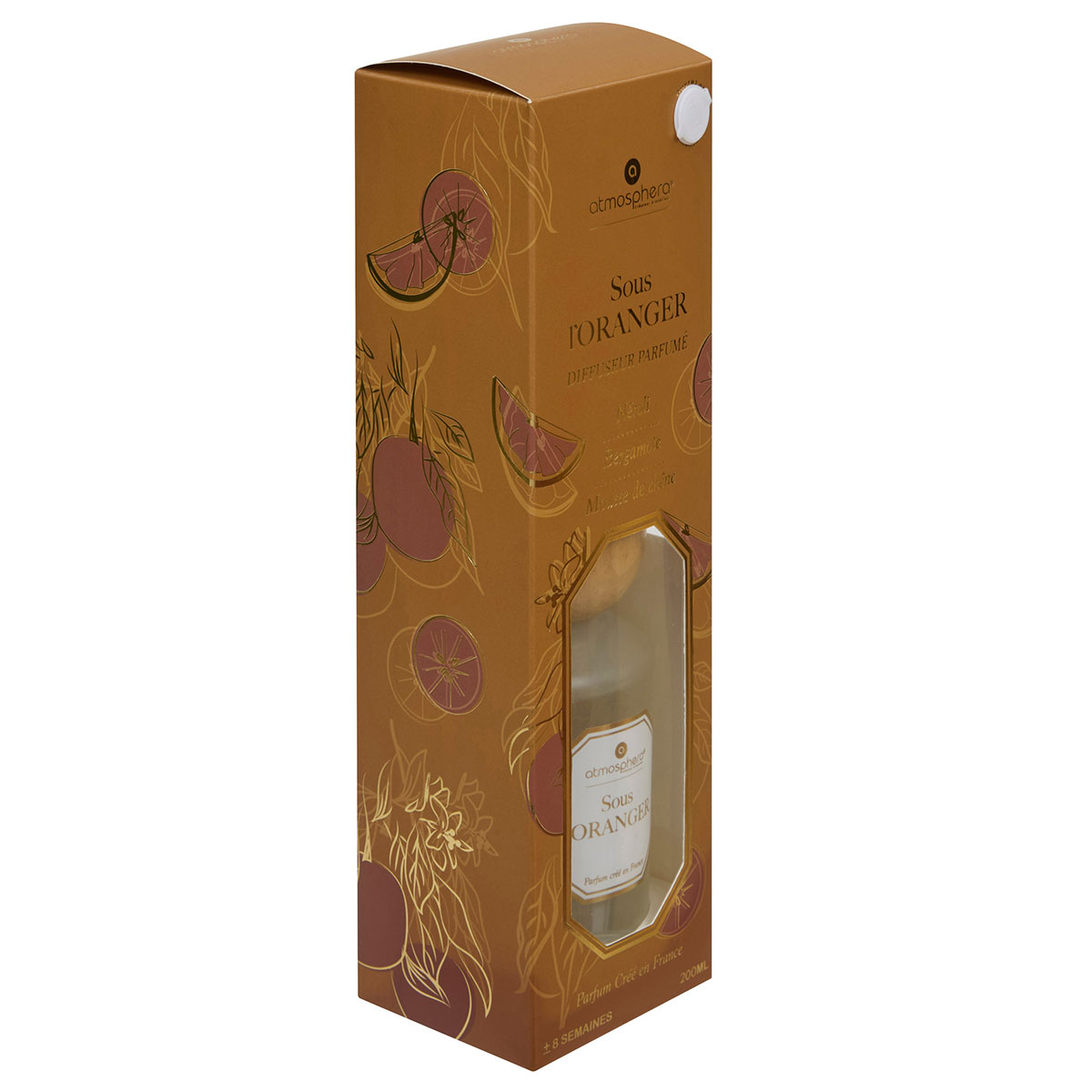 Αρωματικό Χώρου 200Ml με Στικς A-S Elisa Orange 211637D Home Διακόσμηση Αρωματικά - Diffuser Spitishop