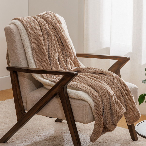 Κουβέρτα Καναπέ Fleece (130x170) A-S Lyno Beige 212567B