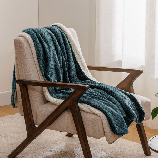 Κουβέρτα Καναπέ Fleece (130x170) A-S Lyno Blue 212567D