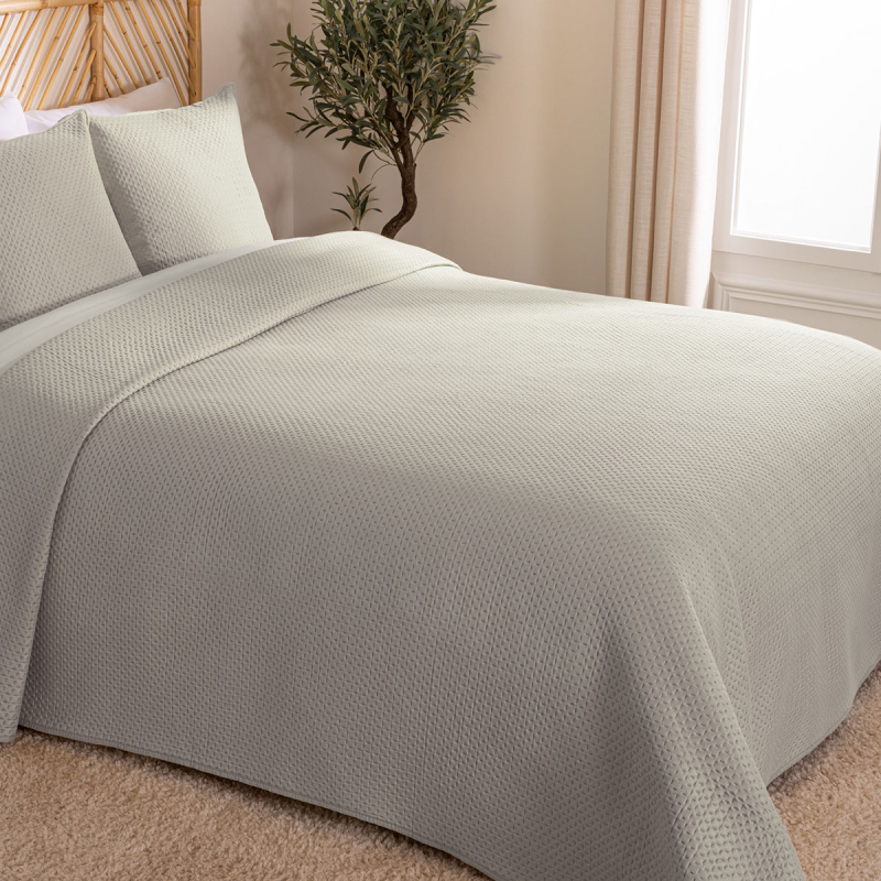 Κουβερλί King Size (240x260) + Διακοσμητικές Μαξιλαροθήκες A-S Dolce Beige Lin 163920B