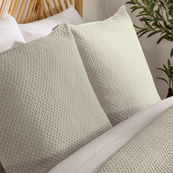 Κουβερλί King Size (240x260) + Διακοσμητικές Μαξιλαροθήκες A-S Dolce Beige Lin 163920B