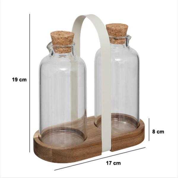 Μπουκάλια Για Λάδι & Ξύδι (Σετ 2τμχ) F-V Harmony 203015