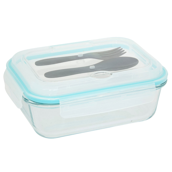 Φαγητοδοχείο Με Κουτάλι & Πιρούνι (Σετ) 1lt F-V Clipeat 203073