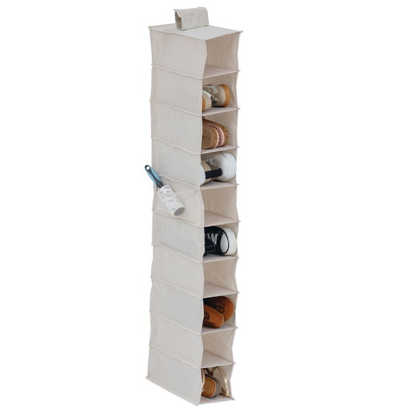 Κρεμαστή Θήκη Αποθήκευσης Ρούχων 10 Θέσεων (29.5x15.5x128) F-V Dressy 209323