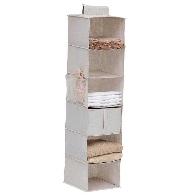 Κρεμαστή Θήκη Αποθήκευσης Ρούχων 6 Θέσεων (30x30x127) F-V Dressy 209324