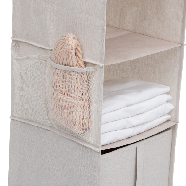 Κρεμαστή Θήκη Αποθήκευσης Ρούχων 6 Θέσεων (30x30x127) F-V Dressy 209324