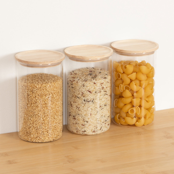 Δοχεία Αποθήκευσης (Σετ 3τμχ) Με Αεροστεγές Κλείσιμο F-V Airtight 209252