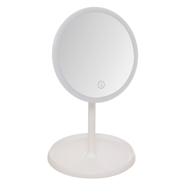 Επιτραπέζιος Καθρέφτης Με Led & Ραφάκι (16.8x16.8x29) F-V Illuminated 211439