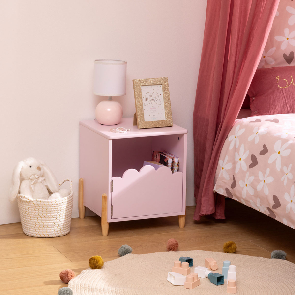 Παιδικό Κομοδίνο Με Ντουλάπι (35.5x33x40) A-S Douceur Pink 205877C