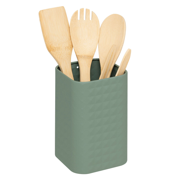 Κουτάλες Μαγειρικής + Βάση (Σετ 5τμχ) F-V Sensia 190133 Green
