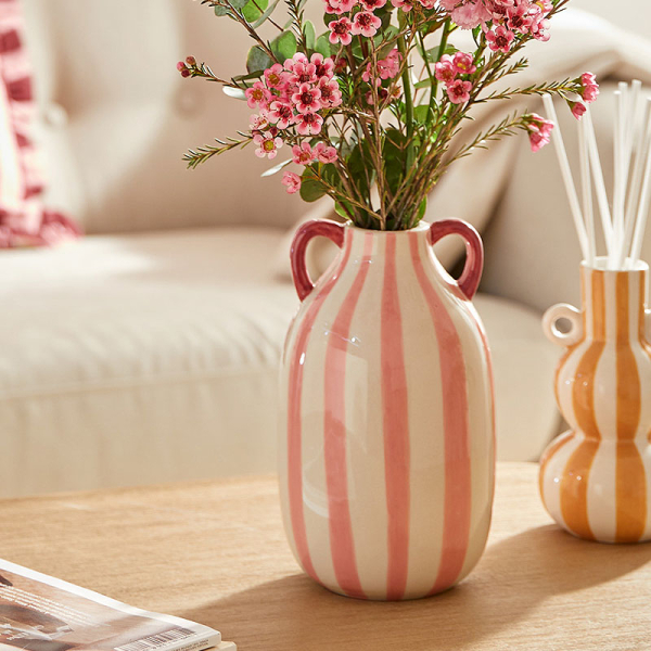 Διακοσμητικό Βάζο (Φ12x20) A-S Cheri 210129 Pink