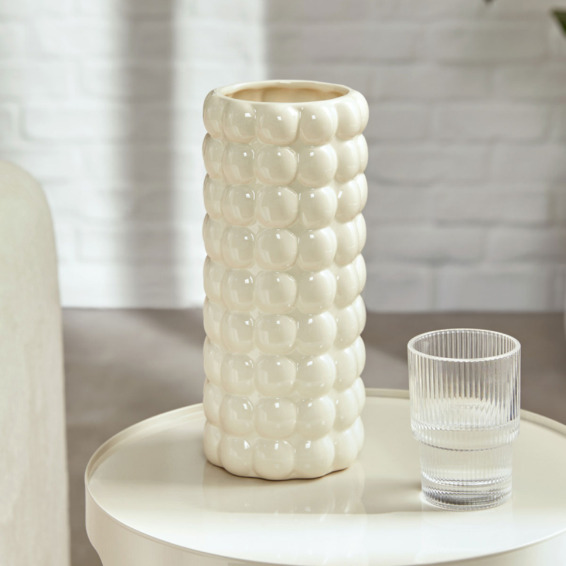 Διακοσμητικό Βάζο (Φ10.5x23) A-S Sky 210140 Ivory