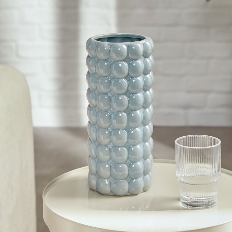 Διακοσμητικό Βάζο (Φ10.5x23) A-S Sky 210140 L.Blue