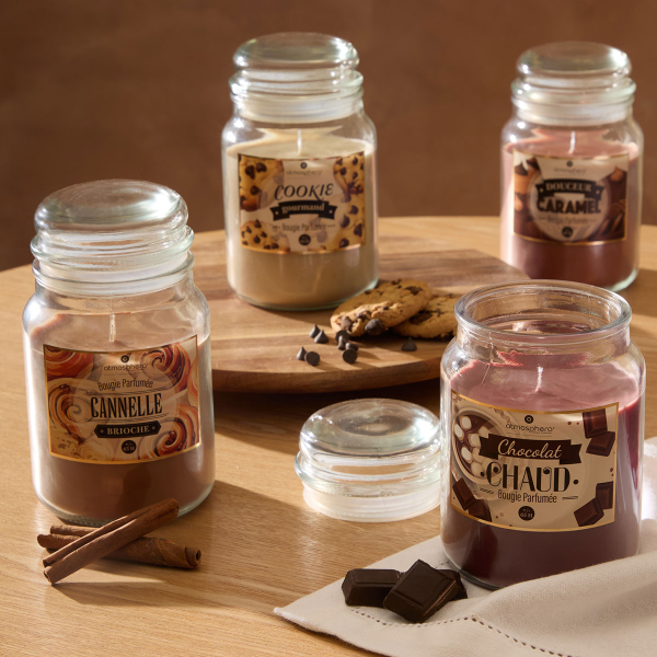 Κερί Αρωματικό 490gr (Φ9.7x16.5) A-S Eloa 211700BOX Caramel