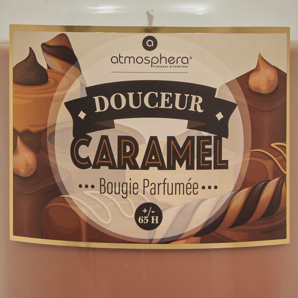 Κερί Αρωματικό 490gr (Φ9.7x16.5) A-S Eloa 211700BOX Caramel