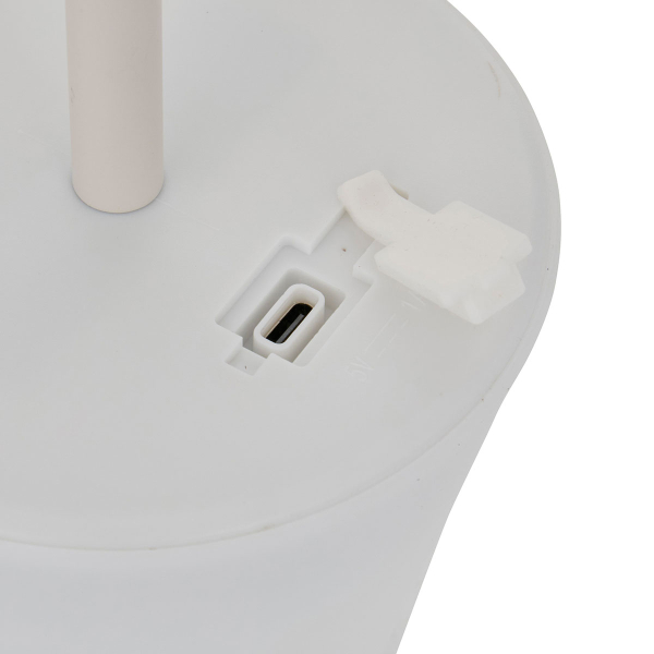 Επιτραπέζιο Φωτιστικό Επαναφορτιζόμενο LED (Φ11x20) A-S Zack 210370A Clay