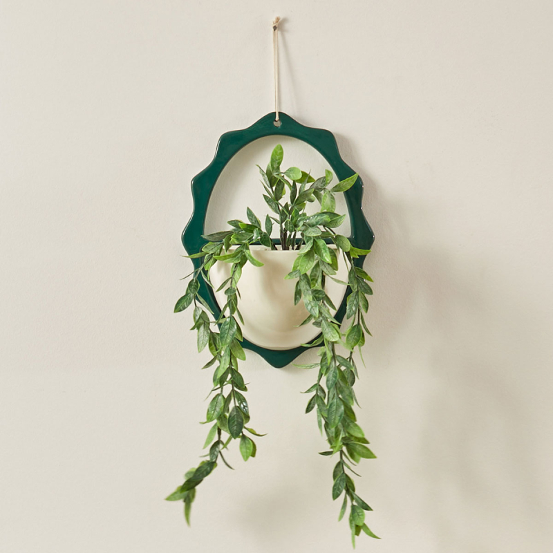 Τεχνητό Φυτό Σε Γλάστρα Κρεμαστό (19.5x9x52) A-S Cheri 206504 White