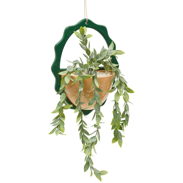 Τεχνητό Φυτό Σε Γλάστρα Κρεμαστό (19.5x9x52) A-S Cheri 206504 Ochre