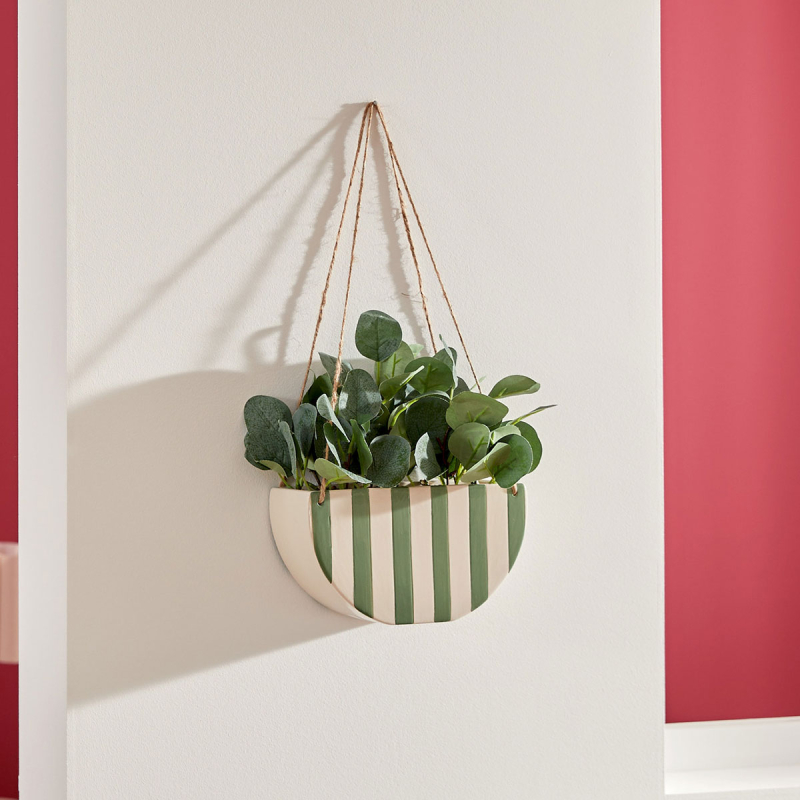 Τεχνητό Φυτό Σε Γλάστρα Κρεμαστό (21x10x27) A-S Cheri 210124 Green