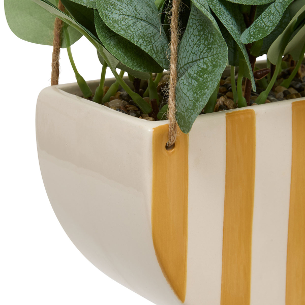 Τεχνητό Φυτό Σε Γλάστρα Κρεμαστό (21x10x27) A-S Cheri 210124 Yellow