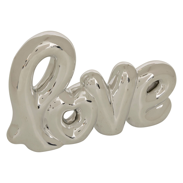 Διακοσμητικό Χώρου (21.4x4x14) A-S Love 211740 Silver