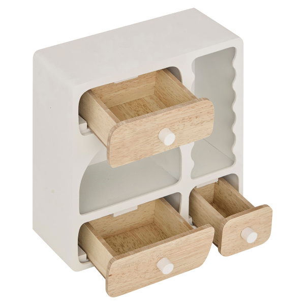 Μπιζουτιέρα Με Συρτάρια (23.8x11x23.8) A-S Cheri 211538 White