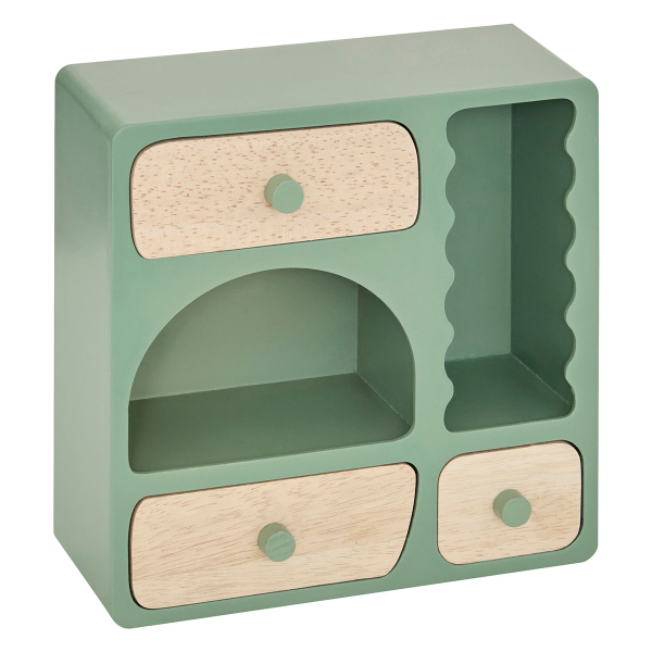 Μπιζουτιέρα Με Συρτάρια (23.8x11x23.8) A-S Cheri 211538 Green