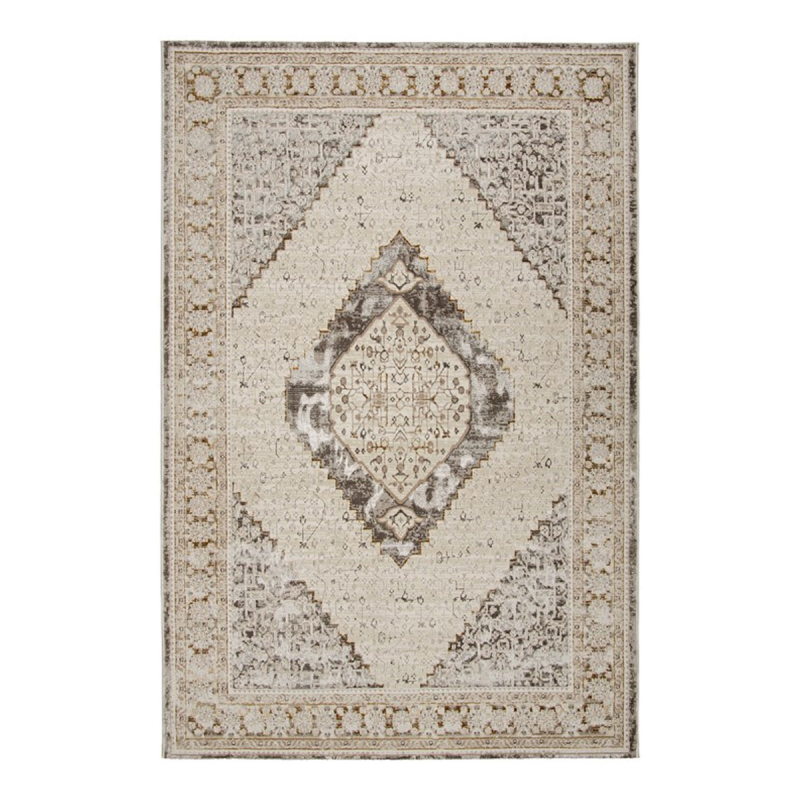 Χαλί (140x200) Βιοκαρπέτ Senbrun 9311A White/Gold