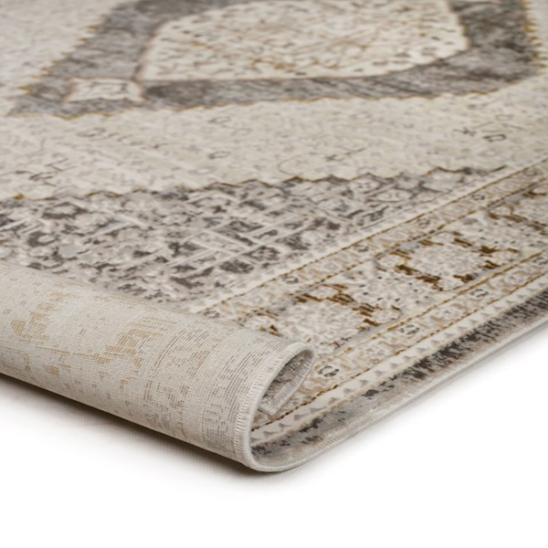 Χαλί (140x200) Βιοκαρπέτ Senbrun 9311A White/Gold