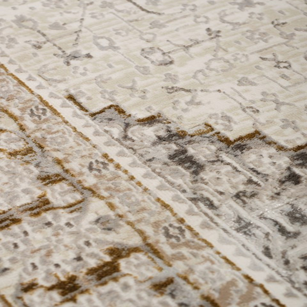 Χαλί Διαδρόμου (80x220) Βιοκαρπέτ Senbrun 9311A White/Gold