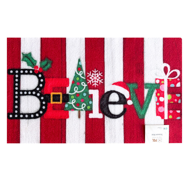 Χριστουγεννιάτικο Πατάκι Εισόδου (45x75) Pol Rugs & Mats Season Believe