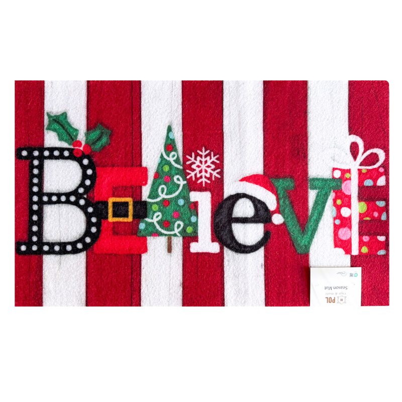 Χριστουγεννιάτικο Πατάκι Εισόδου (45x75) Pol Rugs & Mats Season Believe