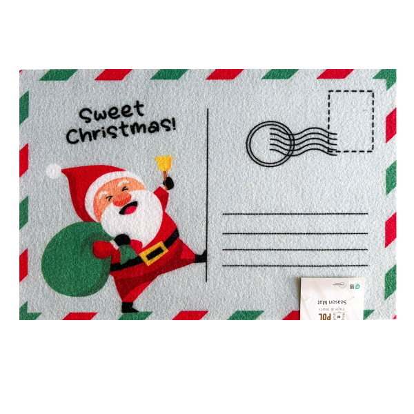 Χριστουγεννιάτικο Πατάκι Εισόδου (40x60) Pol Rugs & Mats Season Santa Postcard