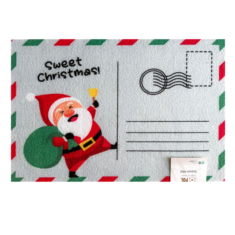 Χριστουγεννιάτικο Πατάκι Εισόδου (40x60) Pol Rugs & Mats Season Santa Postcard