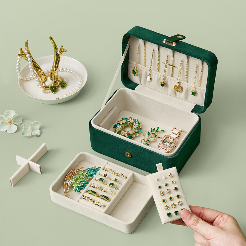 Μπιζουτιέρα Ταξιδίου (16x11.6x7.5) Songmics JBC166C04