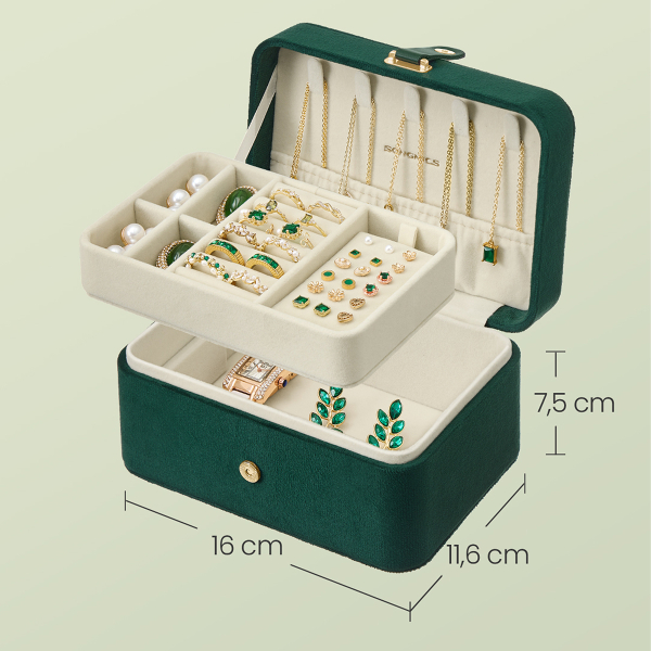 Μπιζουτιέρα Ταξιδίου (16x11.6x7.5) Songmics JBC166C04