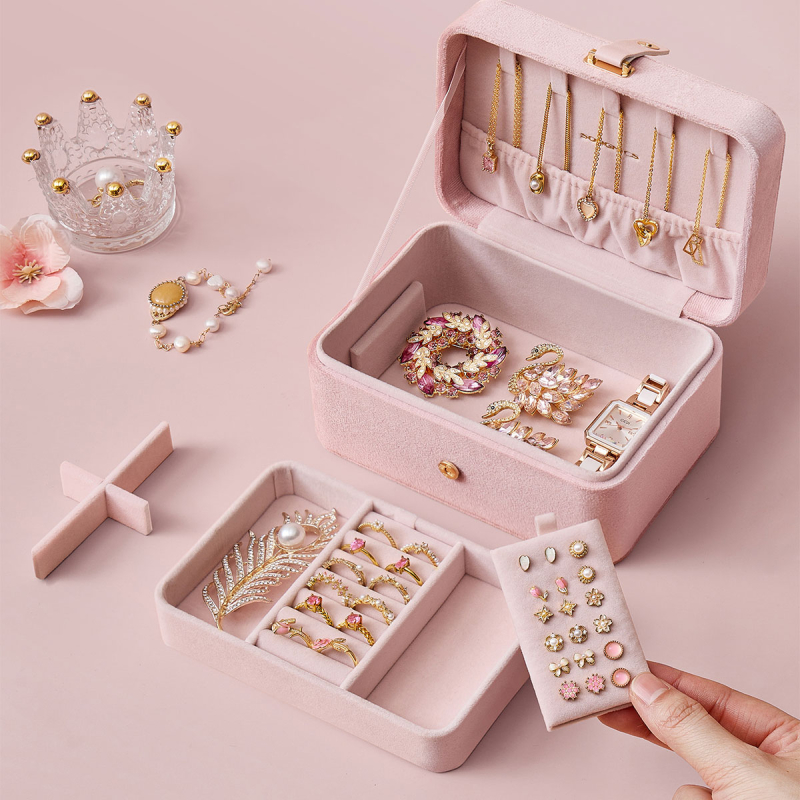 Μπιζουτιέρα Ταξιδίου (16x11.6x7.5) Songmics JBC166R02