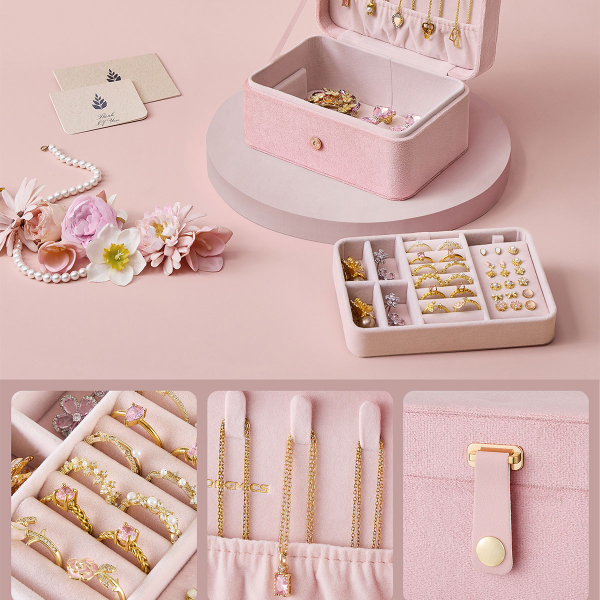 Μπιζουτιέρα Ταξιδίου (16x11.6x7.5) Songmics JBC166R02