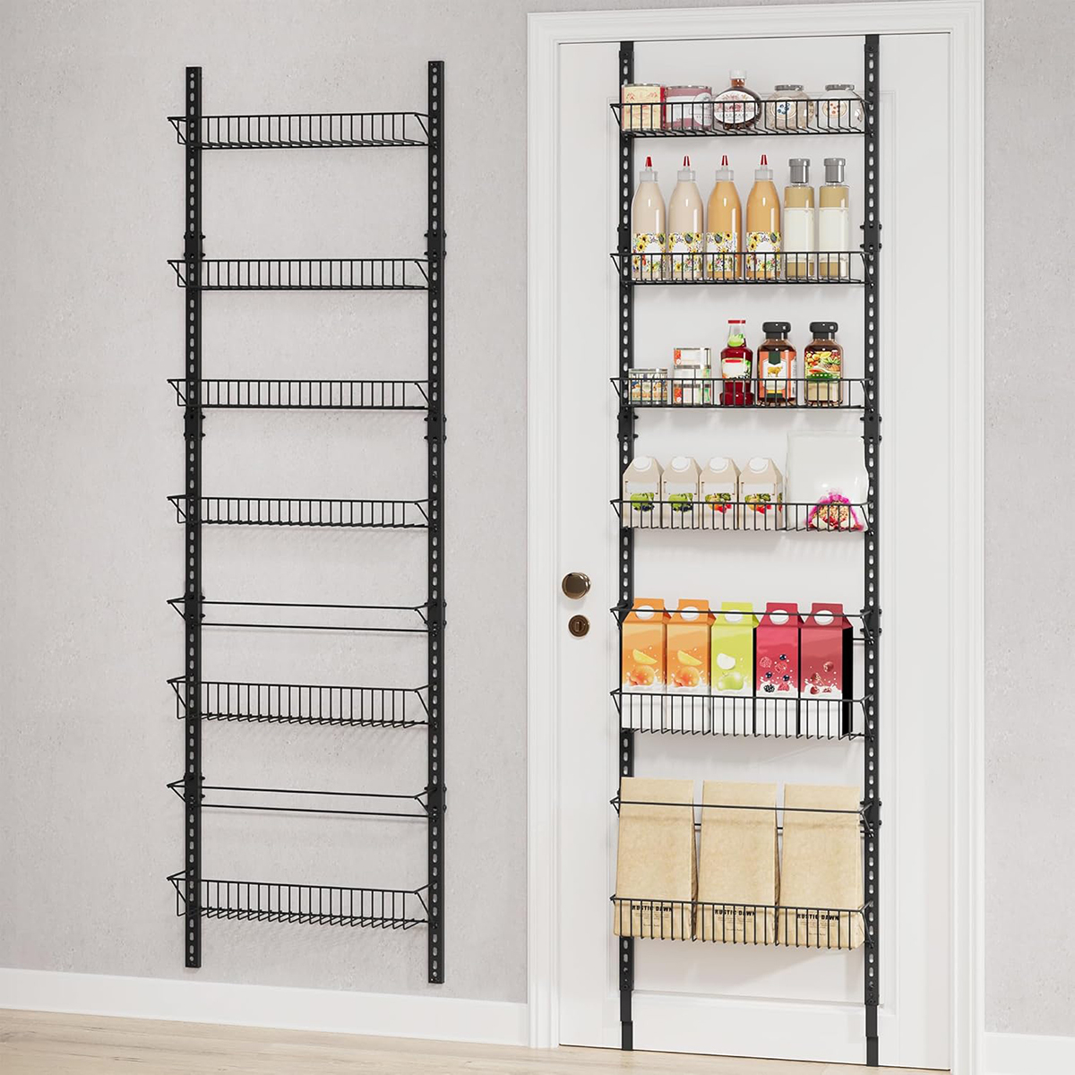 Songmics Ραφιέρα Οργάνωσης Πόρτας/Επιτοίχια 8 Θέσεων (42.9x12.6x210.3) Songmics KCS047B01