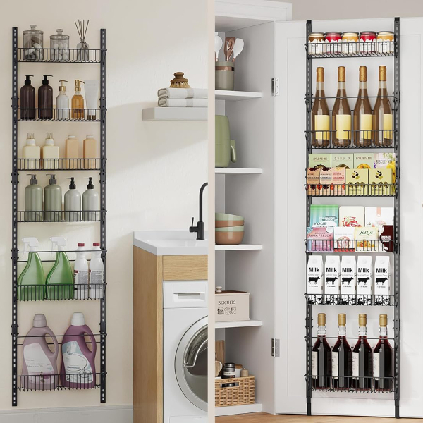 Ραφιέρα Οργάνωσης Πόρτας/Τοίχου 8 Θέσεων (42.9x12.6x210.3) Songmics KCS047B01