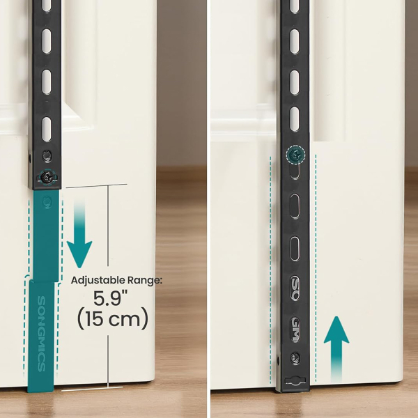 Ραφιέρα Οργάνωσης Πόρτας/Τοίχου 8 Θέσεων (42.9x12.6x210.3) Songmics KCS047B01