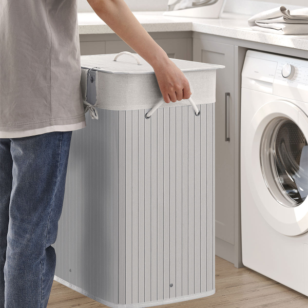 Καλάθι Απλύτων 2 Θέσεων (52x32x62.5) Songmics LCB064G03