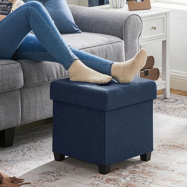 Σκαμπό Με Αποθηκευτικό Χώρο (38x38x40) Songmics LSF014I01V1