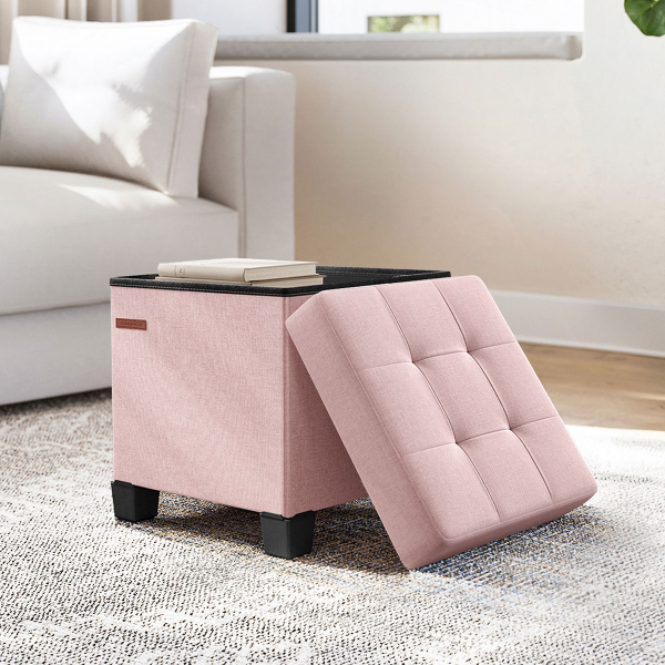 Σκαμπό Με Αποθηκευτικό Χώρο (38x38x40) Songmics LSF014P01