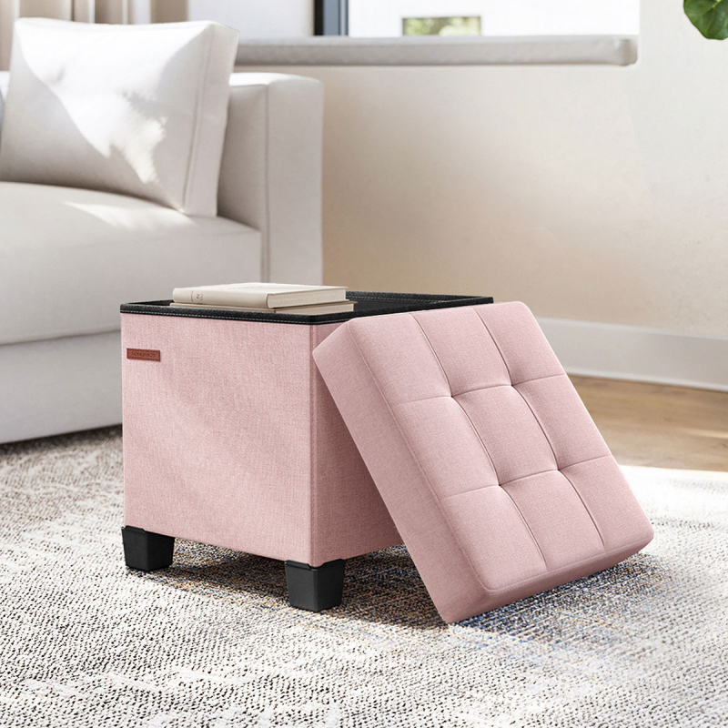 Σκαμπό Με Αποθηκευτικό Χώρο (38x38x40) Songmics LSF014P01