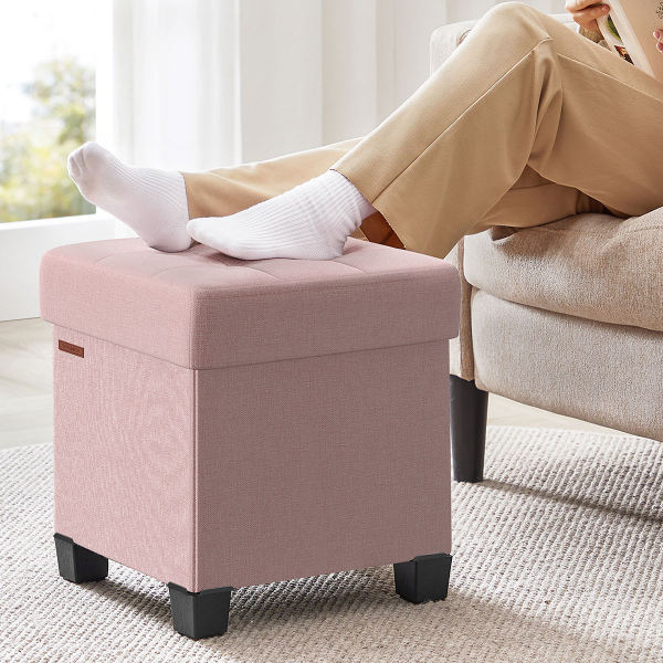 Σκαμπό Με Αποθηκευτικό Χώρο (38x38x40) Songmics LSF014P01