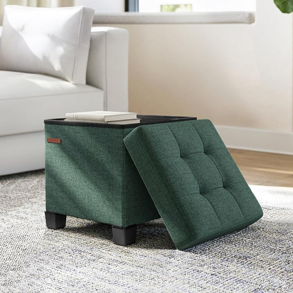 Σκαμπό Με Αποθηκευτικό Χώρο (38x38x40) Songmics LSF014C01