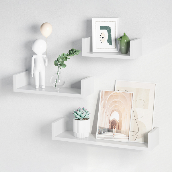 Ράφια Τοίχου (Σετ 3τμχ) Songmics LWS66WV2